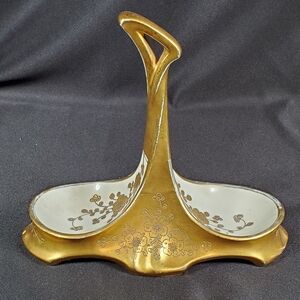 Jean Pouyat Limoges Salt And Pepper Server